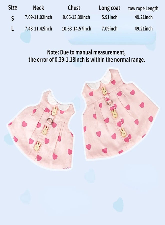 Barn Eleven Rabbit Harness and Leash with Cute Accessories for Walking Escape Proof - Mesh Breathable Bunny Vest Harness Outdoor - Also Suit for Ferret Kittn Puppy Small Animals (Without Accessories,Small) - Image 2